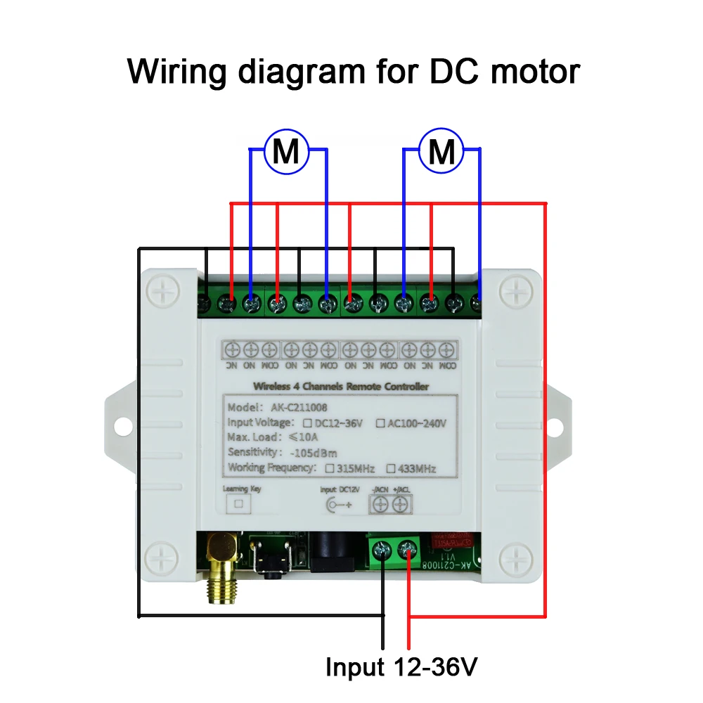 Multi-Channel Wireless Switch – 12V1000M Range - Image 5