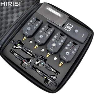 Wireless Fishing Bite Alarm Set with LED Swingers