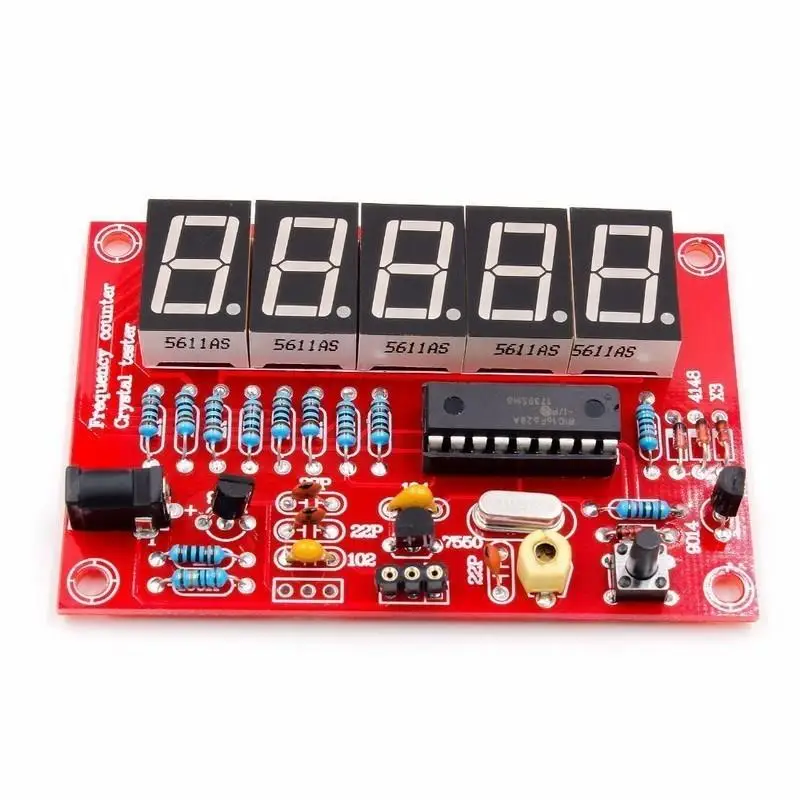 DIY Frequency Counter Kit: 1Hz-50MHz Crystal Oscillator Tester