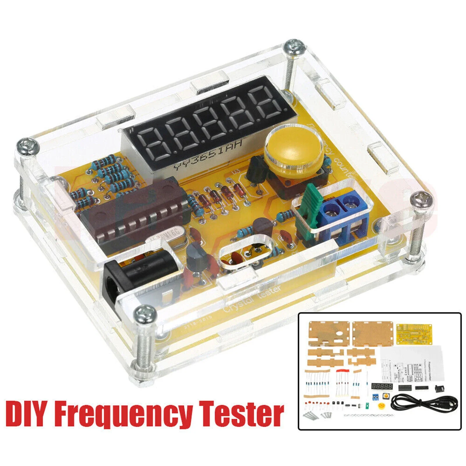Digital Frequency Counter DIY Kit - 1Hz-50MHz Module